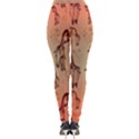 Cute Giraffe Pattern Lightweight Velour Leggings View2