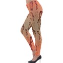 Cute Giraffe Pattern Lightweight Velour Leggings View3