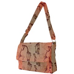 Cute Giraffe Pattern Full Print Messenger Bag by FantasyWorld7