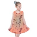 Cute Giraffe Pattern Kids  Summer Dress View1