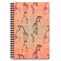 Cute Giraffe Pattern 5 5  X 8 5  Notebook by FantasyWorld7