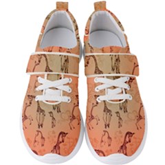 Cute Giraffe Pattern Men s Velcro Strap Shoes by FantasyWorld7