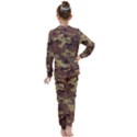 Camo Dark Brown Kids  Long Sleeve Set  View2