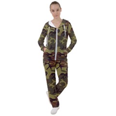 Camo Green Brown Women s Tracksuit