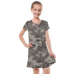 Camo Grey Kids  Cross Web Dress