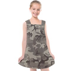 Camo Grey Kids  Cross Back Dress