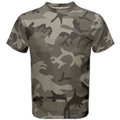 Camo Grey Men s Cotton Tee by retrotoomoderndesigns