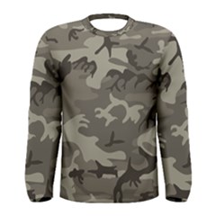 Camo Grey Men s Long Sleeve Tee by retrotoomoderndesigns