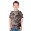 Camo Light Brown Kids  Cotton Tee View1