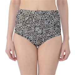 Cyber Punk Pattern Design Classic High-waist Bikini Bottoms