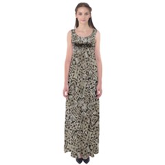 Cyber Punk Pattern Design Empire Waist Maxi Dress