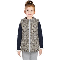 Cyber Punk Pattern Design Kids  Hooded Puffer Vest