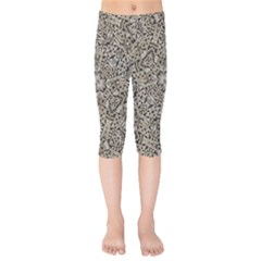 Cyber Punk Pattern Design Kids  Capri Leggings 