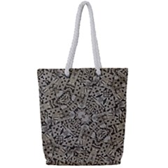 Cyber Punk Pattern Design Full Print Rope Handle Tote (small)