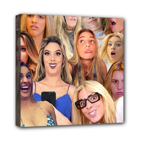 Lele Pons - Funny Faces Mini Canvas 8  X 8  (stretched) by Valentinaart