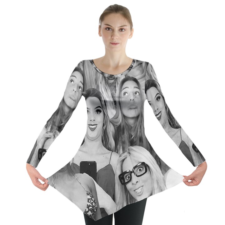 Lele Pons - funny faces Long Sleeve Tunic 