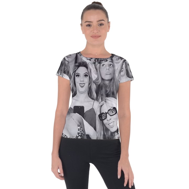 Lele Pons - funny faces Short Sleeve Sports Top 