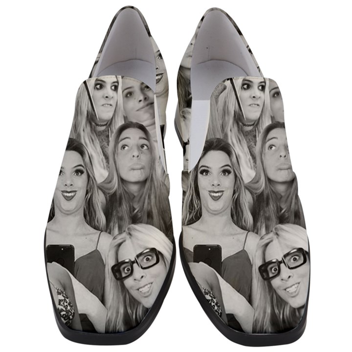 Lele Pons - funny faces Slip On Heel Loafers