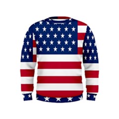 American Flag Kids  Sweatshirt by Valentinaart