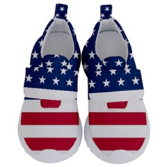 American Flag Kids  Velcro No Lace Shoes by Valentinaart