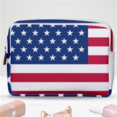 American Flag Make Up Pouch (medium) by Valentinaart