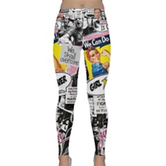 Feminism Collage  Classic Yoga Leggings by Valentinaart