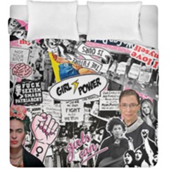 Feminism Collage  Duvet Cover Double Side (king Size) by Valentinaart