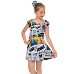 Feminism Collage  Kids  Cap Sleeve Dress by Valentinaart