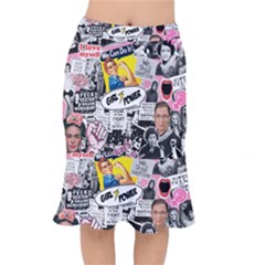 Feminism Collage  Mermaid Skirt by Valentinaart