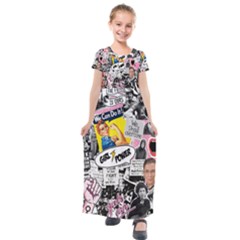 Feminism Collage  Kids  Short Sleeve Maxi Dress by Valentinaart