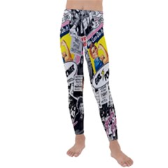 Feminism Collage  Kids  Lightweight Velour Leggings by Valentinaart