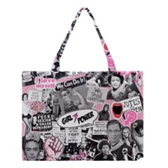 Feminism Collage  Medium Tote Bag by Valentinaart