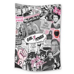 Feminism Collage  Large Tapestry by Valentinaart