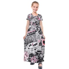 Feminism Collage  Kids  Short Sleeve Maxi Dress by Valentinaart