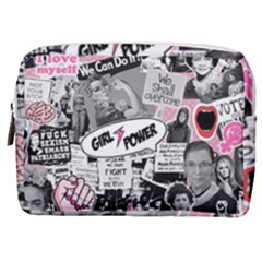 Feminism Collage  Make Up Pouch (medium) by Valentinaart