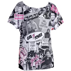 Feminism Collage  Women s Oversized Tee by Valentinaart