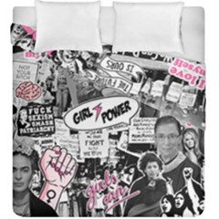 Feminism Collage  Duvet Cover Double Side (king Size) by Valentinaart