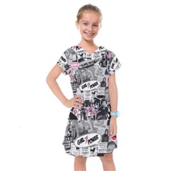 Feminism Collage  Kids  Drop Waist Dress by Valentinaart