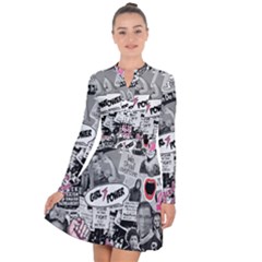 Feminism Collage  Long Sleeve Panel Dress by Valentinaart