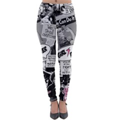 Feminism Collage  Lightweight Velour Leggings by Valentinaart