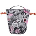 Feminism collage  Drawstring Bucket Bag View2