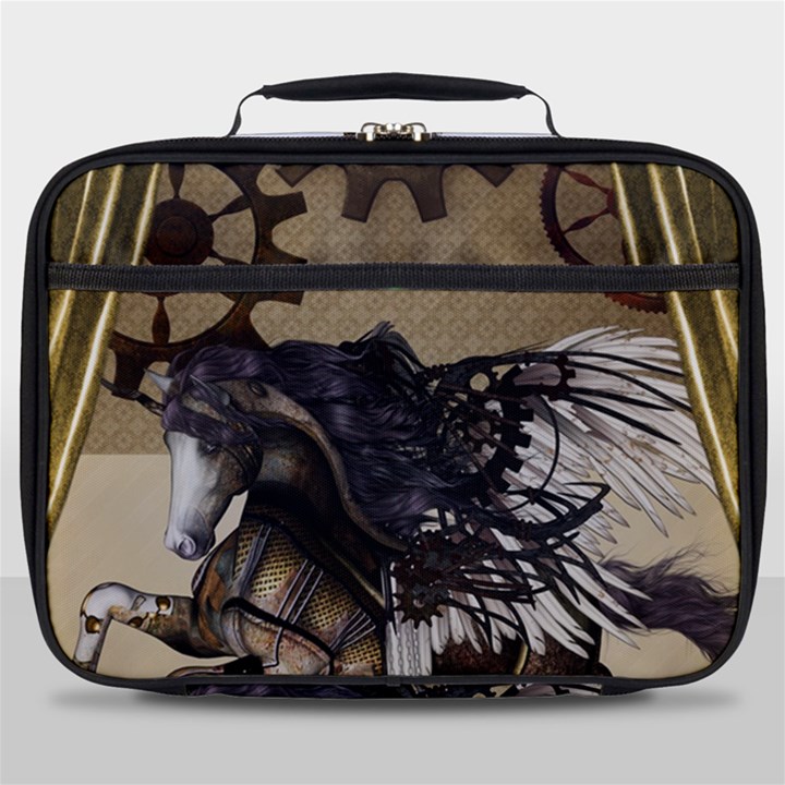 Awesome Steampunk Unicorn With Wings Full Print Lunch Bag