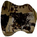 Awesome Steampunk Unicorn With Wings Velour Head Support Cushion View3