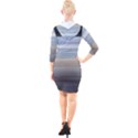 Pompey Beach Quarter Sleeve Hood Bodycon Dress View2