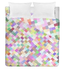 Mosaic Colorful Pattern Geometric Duvet Cover Double Side (queen Size) by Mariart