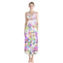 Mosaic Colorful Pattern Geometric Button Up Chiffon Maxi Dress View1