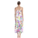 Mosaic Colorful Pattern Geometric Button Up Chiffon Maxi Dress View2