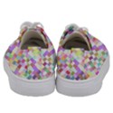 Mosaic Colorful Pattern Geometric Kids  Low Top Canvas Sneakers View4