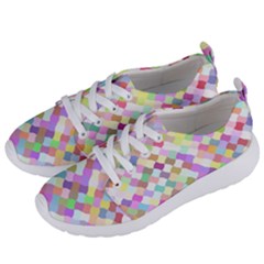 Mosaic Colorful Pattern Geometric Women s Lightweight Sports Shoes