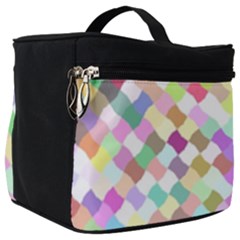 Mosaic Colorful Pattern Geometric Make Up Travel Bag (big)